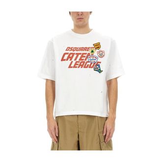 Dsquared2 Uomo, Top, Bianco, S, new