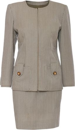 Vintage Tailleur a righe Pre-owned - Grigio