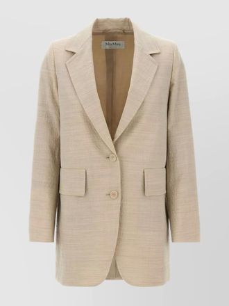 Max Mara longline cardigan notched lapels