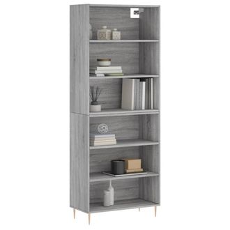 Berkfield Home Highboard Concrete Grey 69.5x32.5x180 cm Engineered Wood