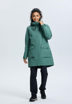 Icepeak Funktionsparka ICEPEAK ICEPEAK ALPENA, Damen, Gr. 36, gr&uuml;n (antique gr&uuml;n), Obermaterial: 100% Polyester, Jacken Funktionsparka, f&uuml;r vielseitige Outdoo