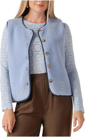 Ydence Ydence, Jassen, Dames, Blauw, L, Polyester, Gilet Puck