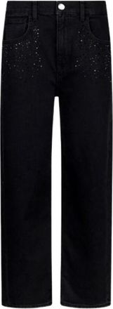 Liu Jo 41066 Carrot Fit Jeans - Dames - Regular Fit Jeans - Zwart - W29 - Katoen - Jeans
