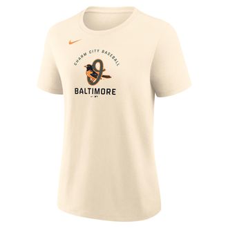 Nike Baltimore Orioles City Connect Nike Womens MLB T-Shirt in Brown | 01K915AOLE-PBY