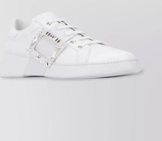 Roger Vivier crystal embellished low-top rubber sneakers