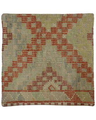 Pasargad Home Vintage Turkish Kilim Wool Pillow Case