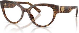 Dolce & Gabbana 54mm Cat Eye optical glasses in Brown at Nordstrom