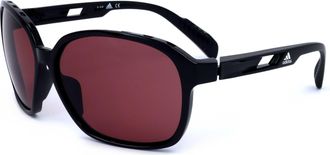 adidas Adidas Womens 62mm Shiny Black Sunglasses