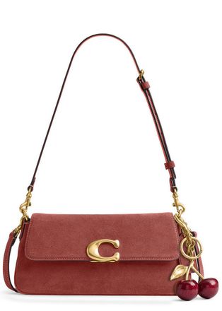 Coach Jet Suede Shoulder bag - Brown - One Size