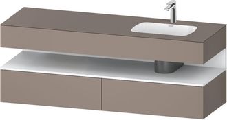 Duravit Qatego Lavabo Encastrado Con Base De Lavabo Consola, - Duravit