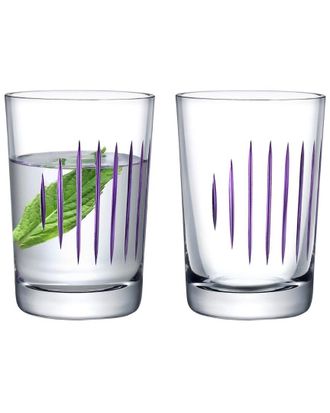 Nude Glass Parrot Clear Water Glasses (Set Of 2)