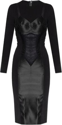 Dolce & Gabbana Dames, Jurken, Zwart, Maat: L Zijde