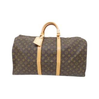 Louis Vuitton Pre-owned Weekend Bags, female, Brown, Size: ONE SIZE Pre-owned Keepall 55 Boston Bag
