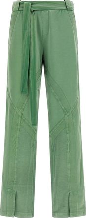 The Attico Bicolor Cotton Casual Womens Pants