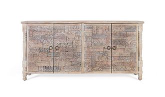 Giner&Colomer Aparador de madera de roble recuperada 180 cm