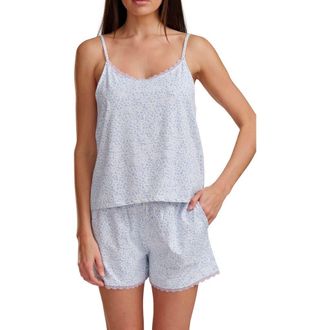 Splendid Cami and Boxer Pajama Set in Minipebbleaniml at Nordstrom, Size X-Small