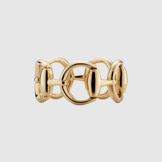 Gucci Horsebit 18k Ring, Yellow Gold, Yellow Gold