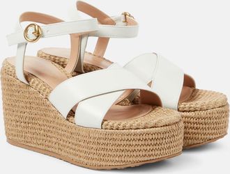 Gianvito Rossi Suede wedge sandals