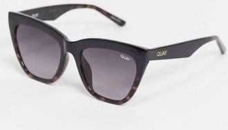 Quay For Keeps Sunglasses In Black/tortoiseshell