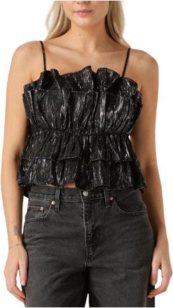 Y.A.S Yasatta SL Short Top - Dames - Tops zonder mouwen - Zwart - L - Polyester - Tops