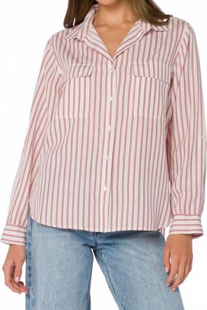 Velvet Heart Talma Stripe Shirt In Red Pepper Stripe