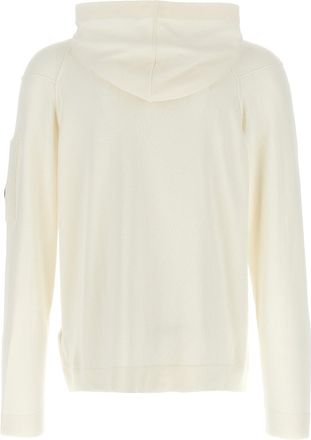 C.P. Company Sea Island Cotton Hoodie Sweatshirt - Cream