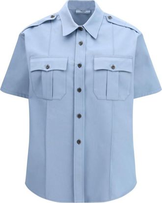 Prada Light Blue Regular Solid Shirt