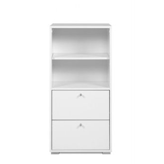 Calicosy Mobile contenitore 46x96 5x33 5 cm bianco con 2 vani a giorno e 2 cassetti - Formentera
