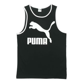 Puma Classics Logo Tank Black White 597456-01