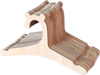 No Brand 30 Perchas De Madera Para Ropa De Beb&eacute; - Perchas Naturales Para Ropa Infantil