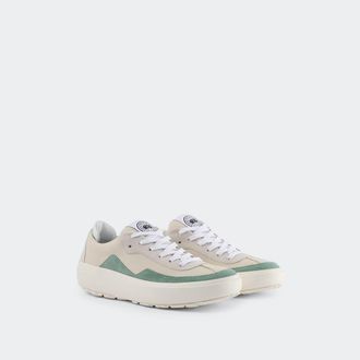 Canada Goose Womens Ossington Sneaker (Women, White/Washed Green, US 7.5)