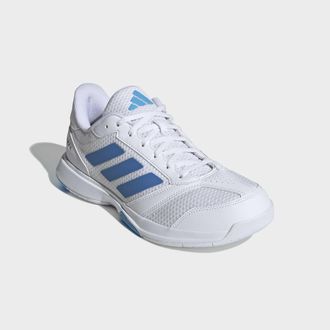 adidas Hallenschuh ADIDAS PERFORMANCE LIGRA 8 INDOOR, Herren, Gr. 42,5, cloud wei&szlig;, ray blau, lucid aquamarine, Synthetik, Textil, Schuhe Hallenschuh, geeign