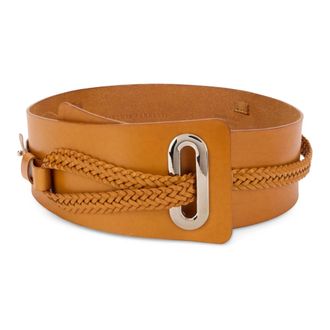 Alberta Ferretti Leather Belt - female - Alberta Ferretti - Belts - Brown - M - Accessories