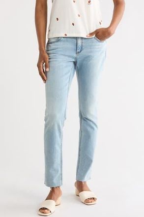 Rag & Bone Dre Low Rise Raw Hem Slim Boyfriend Jeans in Daphne at Nordstrom Rack, Size 23