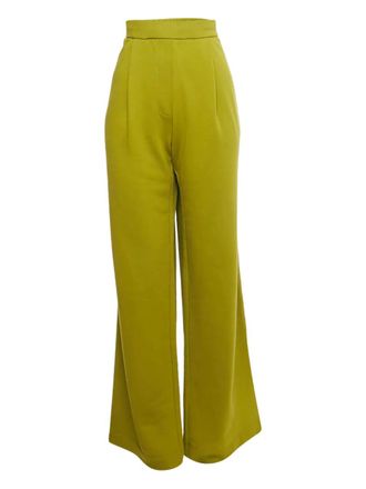 Dries Van Noten knit wide-leg trousers - Green