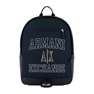 A|X Armani Exchange Backpacks, male, Blue, Size: ONE SIZE Zaino