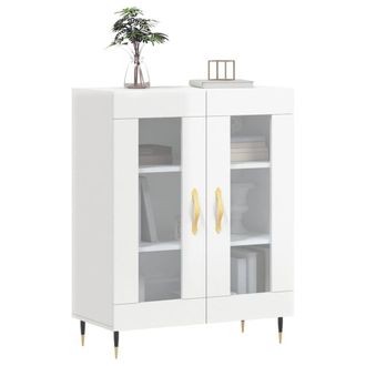 Berkfield Home Sideboard High Gloss White 69.5x34x90 cm Engineered Wood
