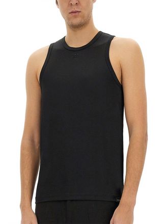 Courr&egrave;ges Lightweight Polyester Tank Top - Black