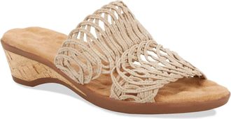 Ros Hommerson Womens Kudos Fabric Sandal In Taupe