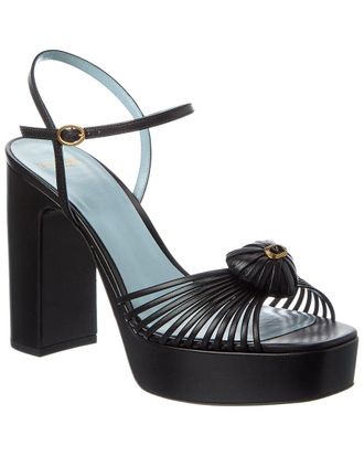 Valentino Royal Heart 115 Leather Platform Sandal
