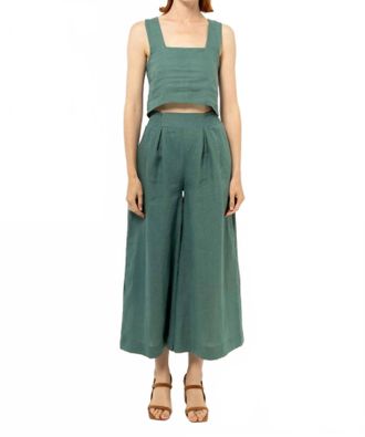 Bel Kazan Atlas Pant In Sage