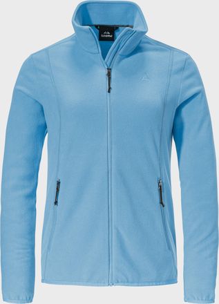 Sch&ouml;ffel Fleecejacke SCH&Ouml;FFEL Fleece Jk Style Ash WMS, Damen, Gr. 46, blau (8105, blau), Oberstoff: 100% Polyester, regular fit, hoch geschlossener Ausschnitt,