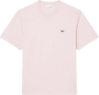 Lacoste Cotton T-shirt - Heren - T-shirts - Roze - XL - Katoen - Tops