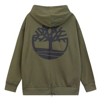 Timberland Tree Logo Hoodie Olive Green A5PVA-A58