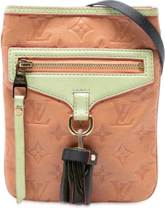 Louis Vuitton Pre-owned Cross Body Bags, female, Pink, Size: ONE SIZE Pre-owned Embossed Leather Zip Pouch