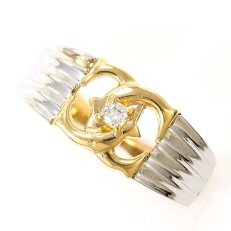 C&A Platinum Yellow Gold Yellow Gold (18K) Platinum 900 Band Ring (Pre-Owned)