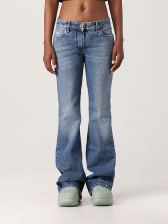 Off-white jeans in washed denim