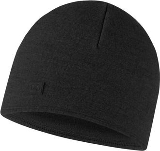 Buff Merino Fleece Beanie M&uuml;tze - Unisex | schwarz