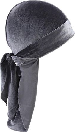 Generic Womens Stretchy Headbands Velvet Durag Cap for Men and Women Soft Velvet Durag Headwraps with Long Tail and Wide Straps for 360 Vintage Headbands for 