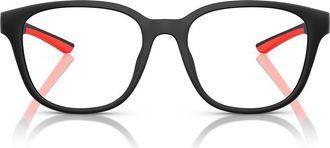 Ferrari x Scuderia Ferrari 52mm Round Optical Glasses in Matte Black at Nordstrom